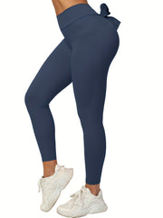 High Waist Butt Lifting Yoga Pants Solid Leggings Women's Activewear
