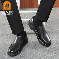 LAORENTOU Men's Leather Loafer Shoes Lightweight for Spring And Summer
