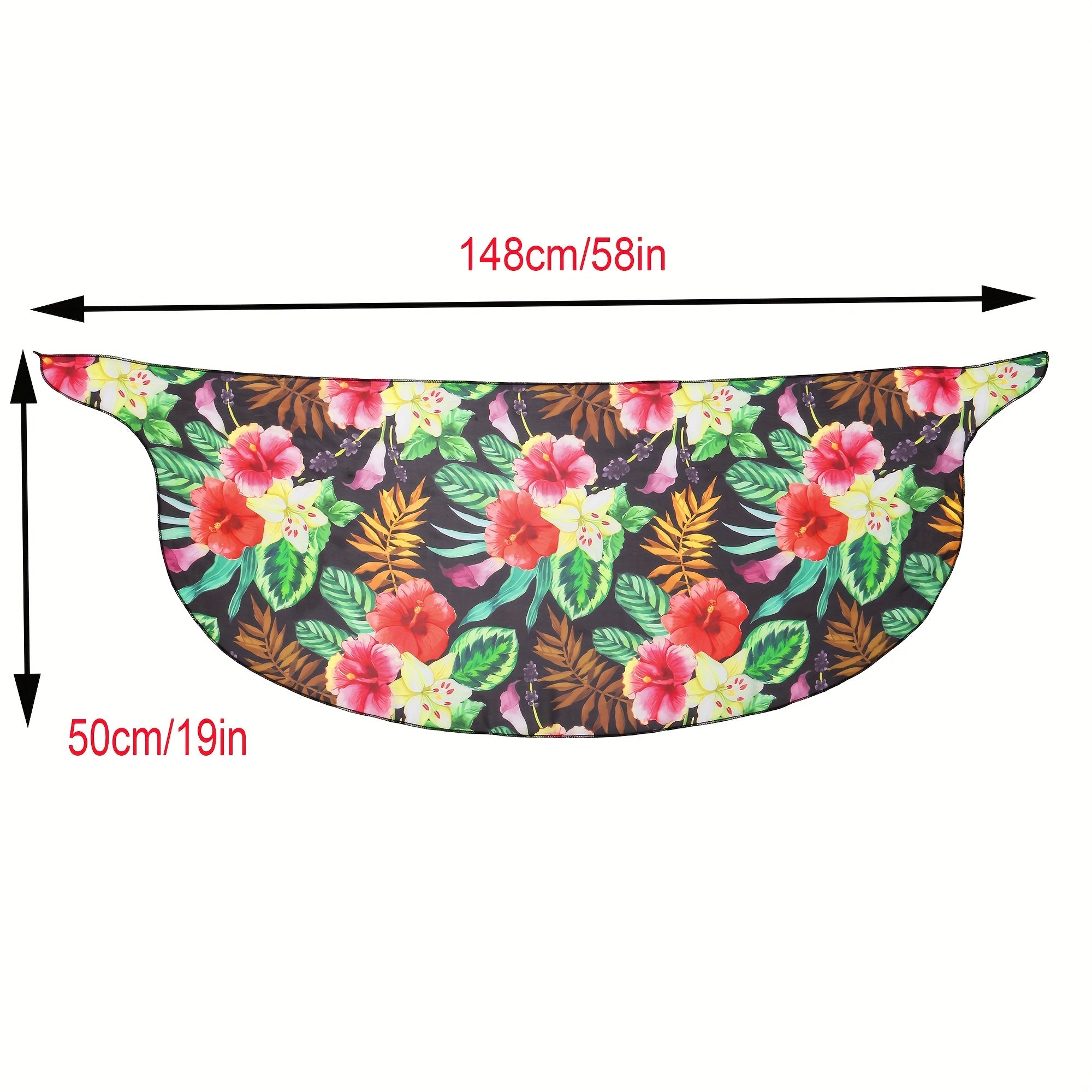 Coconut Tree Print Chiffon Beach Wrap Cover Up
