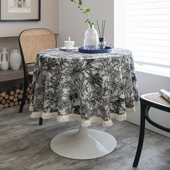 Coconut Tree Tablecloth American Style for Home Decor and Dining
