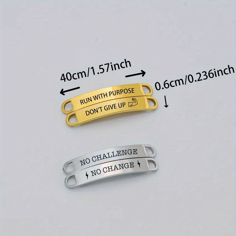 Personalized Shoe Lace Buckles for Couples - Anniversary Gift - Metal Sho