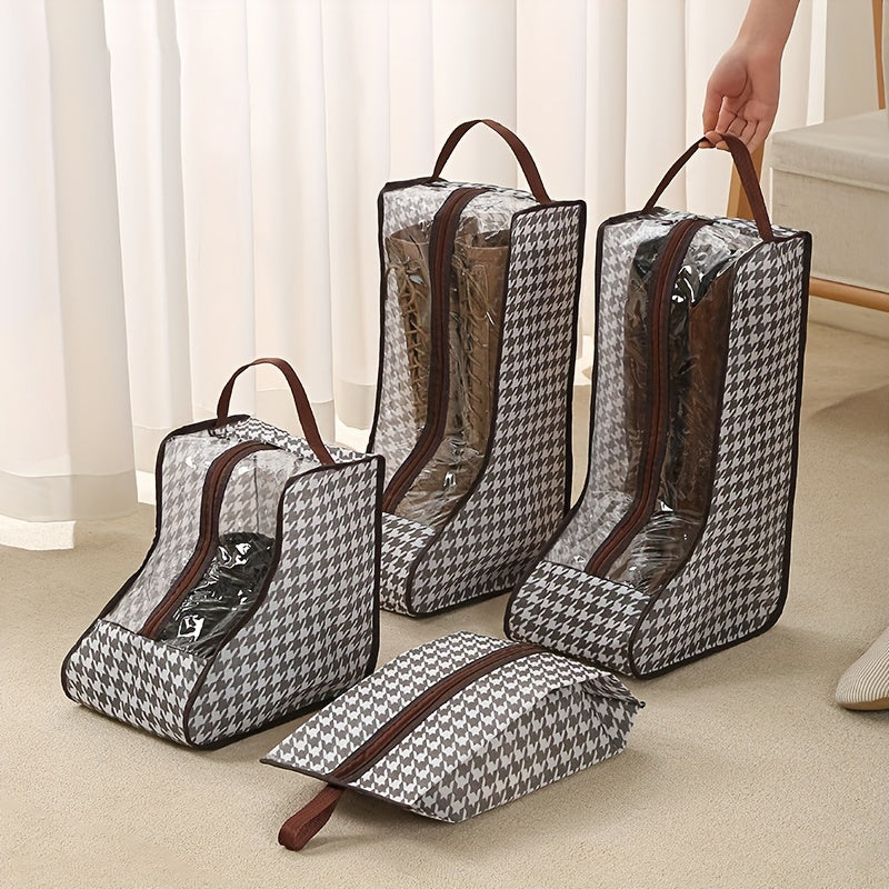 3D Clear Hangable Shoe Storage Bag Waterproof Boots Storage Bag