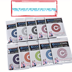 10pcs Sports Cooling Towels Quick Drying Cold Feeling Towels