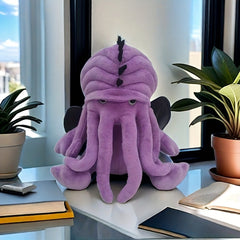 CthulhuCraft Octopus Plush Toy Purple Soft Polyester Ideal for Kids 3