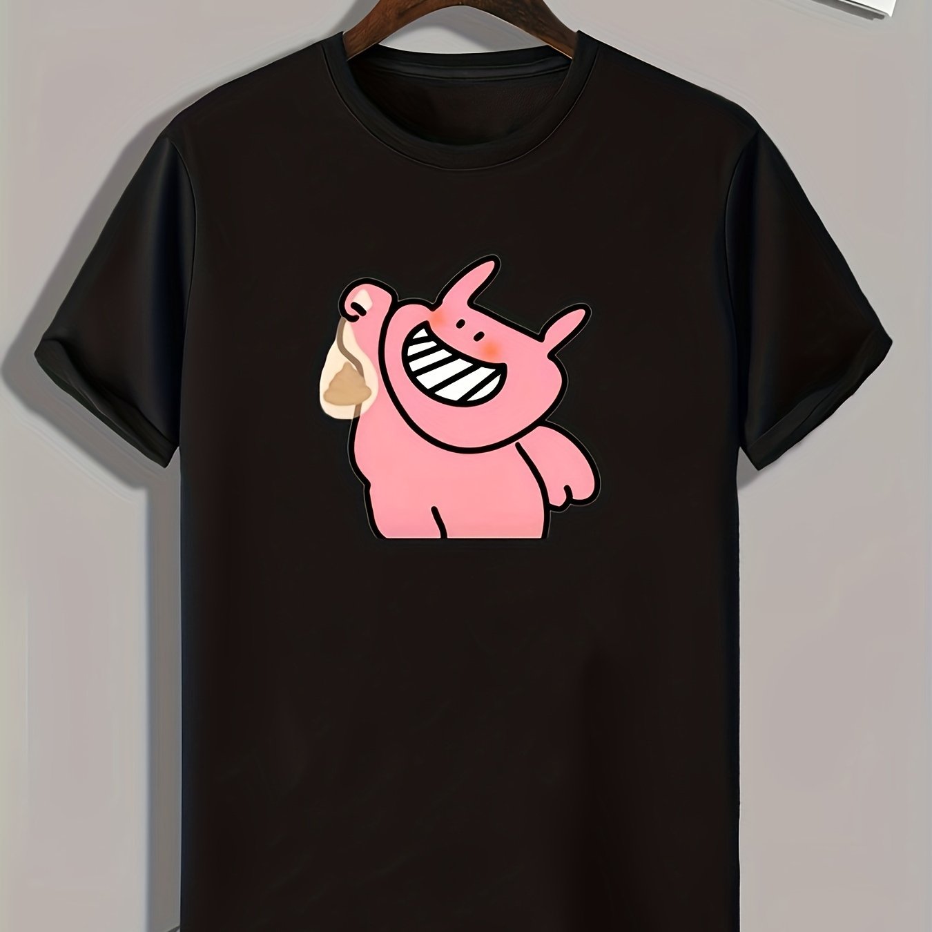 Cartoon Print Men's Graphic T shirt Casual Comfy Tees For Summer Men's Clothing