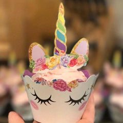 12pcs Unicorn Cake Toppers Cupcake Decorations Unicorn Themed Cake Decorations