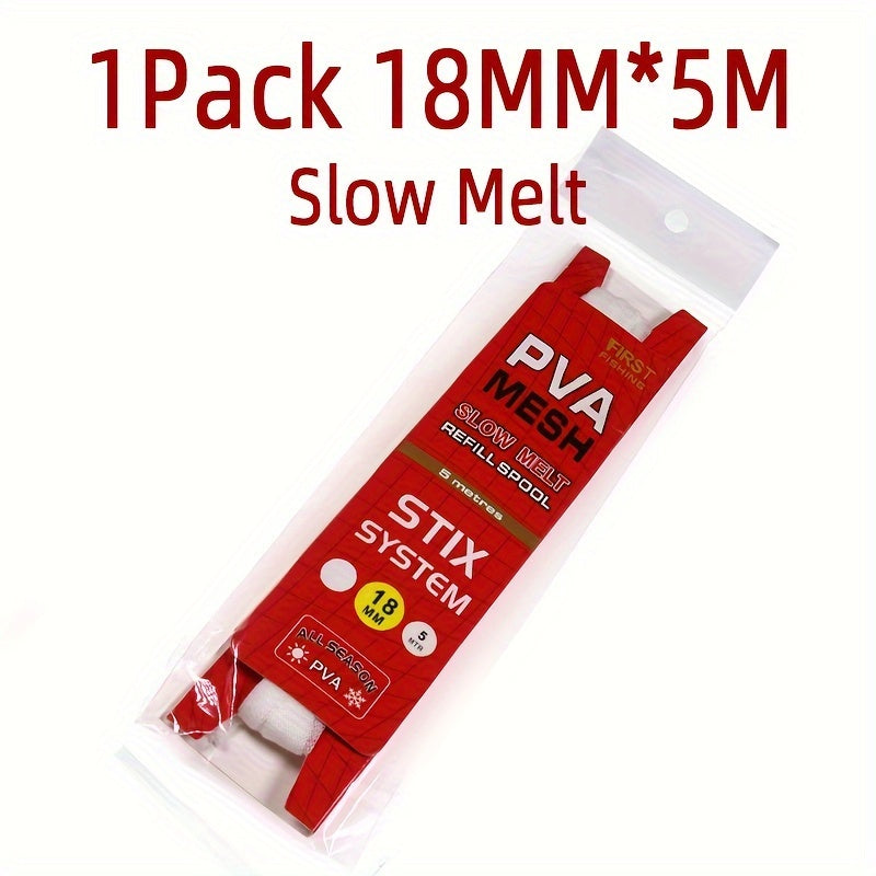 Carp Fishing PVA Mesh Refill Roll Hair Rig Hook Bait Feeder Net Bags