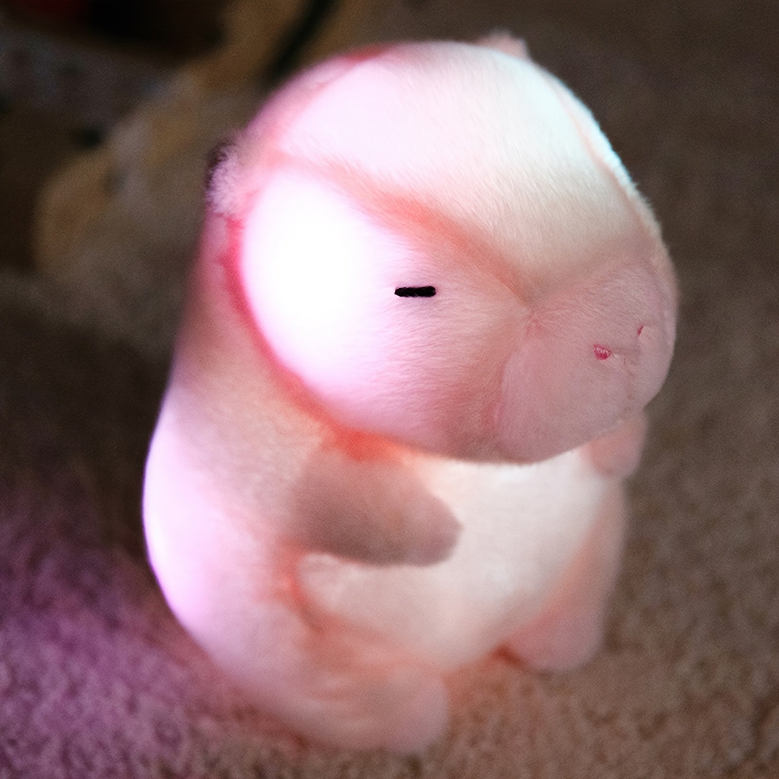 AKKUN Light Up Capybara Plush Toy 9.84 inch Soft Glowing Stuffed Animal