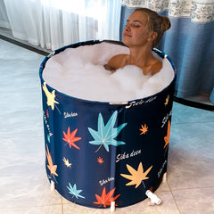 Portable Freestanding Bathtub for Adults Hot and Cold Water Ice Bath Tub