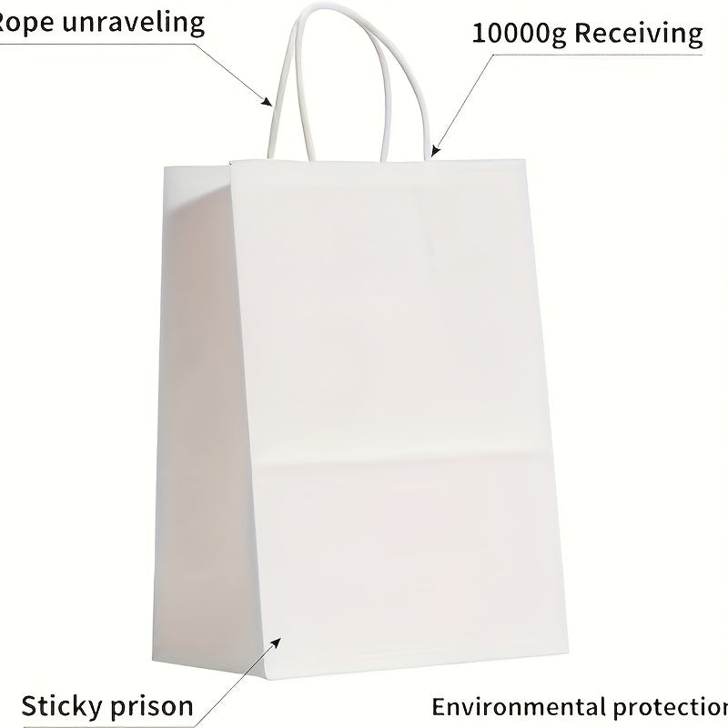 12 Medium Gift Bags with Handles Bulk - Retail Bags Party Bags Shopping