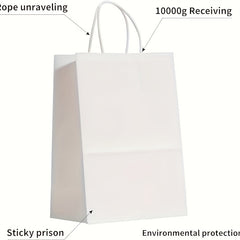 12 Medium Gift Bags with Handles Bulk - Retail Bags Party Bags Shopping