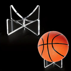 Acrylic Basketball Stand Football Display Holder Volleyball Rugby Soccer Storage