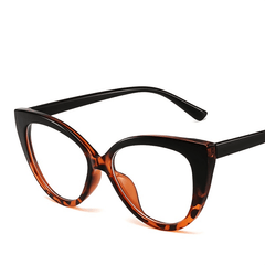 Vintage Cat Eye Clear Lens Glasses Anti Light Eyewear