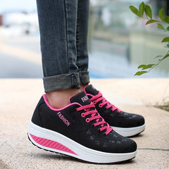 Women's Casual Wedge Shoes Height Increased Walking Shoes