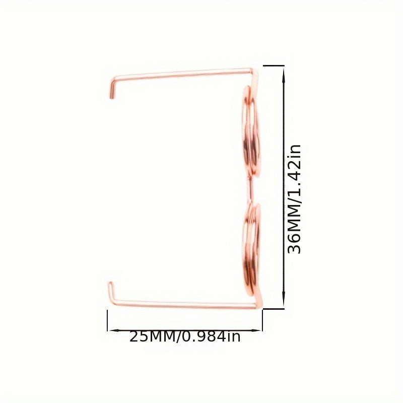3pcs 36MM 25MM Doll Steel Wire Metal Glasses Headwear Accessories