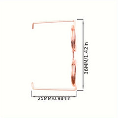 3pcs 36MM 25MM Doll Steel Wire Metal Glasses Headwear Accessories