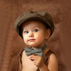 Boys Vintage Beret Newsboy Cap Flat Top Cap