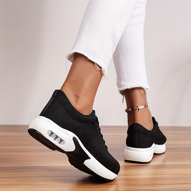 Lace Mesh Sports Shoes Air Cushion Casual Running Shoes Women's