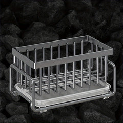 Kitchen Sponge Holder Dishcloth Hanger Sink Rack Tray Organizer Stand