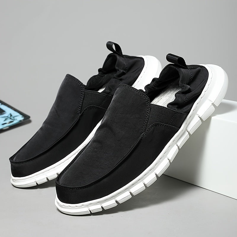 Men's Canvas Slip On Walking Shoes Lightweight Sneakers