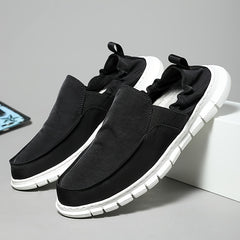 Men's Canvas Slip On Walking Shoes Lightweight Sneakers