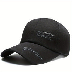 Canvas Extended Brim Baseball Cap Men's Women's Sunblock Hat