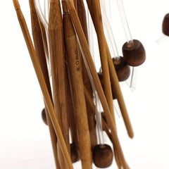 Bamboo Flexible Carpet Crochet Hooks Set 12 Sizes 3-10mm