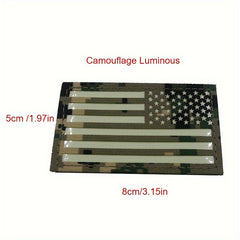 Luminous Flag PVC Soft Patches for Backpacks Hats Jackets Pants Military Uniform