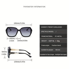 Cat Eye Sunglasses Gradient Lens Hollow Out Temple UV400