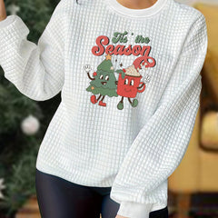 Christmas Loungewear Top - Women's Plus Graphic Print