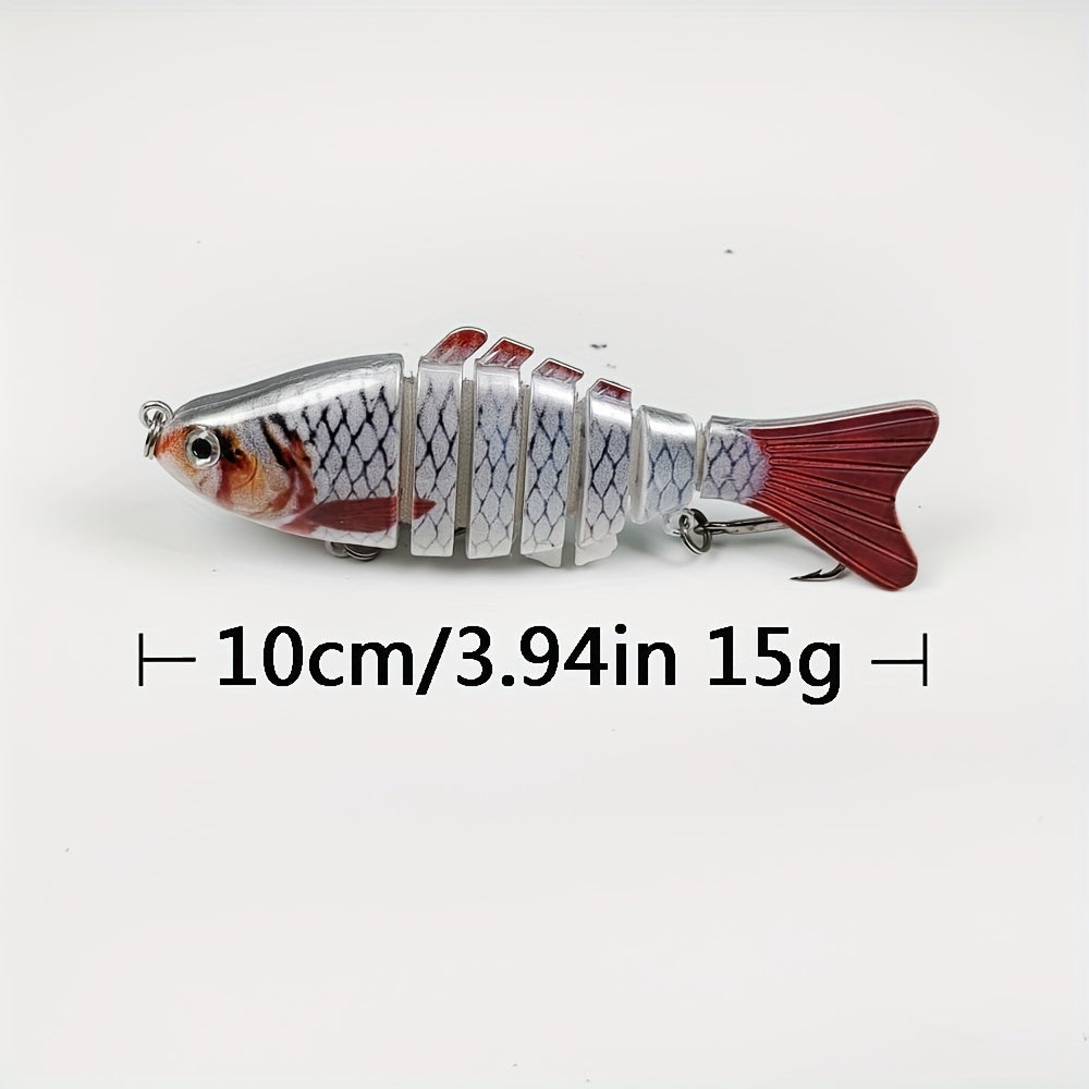 5pcs Lifelike 7 Segment Swimbait 15g Crankbait Fishing Tackle