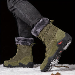 Men's Winter Snow Boots with Thermal Fuzzy Lining