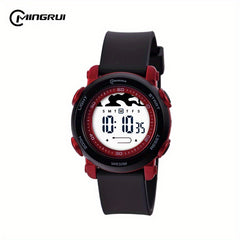 30m Waterproof Metal Quartz Green Kids Watch Boys Wrist Watch