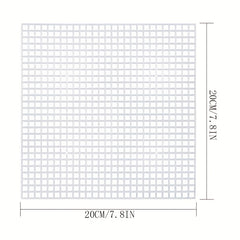 3pcs Plastic Mesh Canvas Bed Sheets For Embroidery Acrylic Yarn