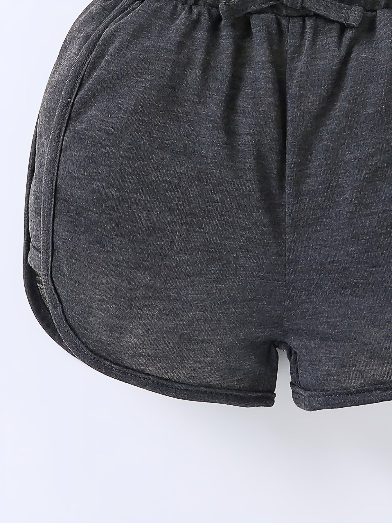 3pcs Girls Lightweight Casual Elastic Waist Shorts For Summer