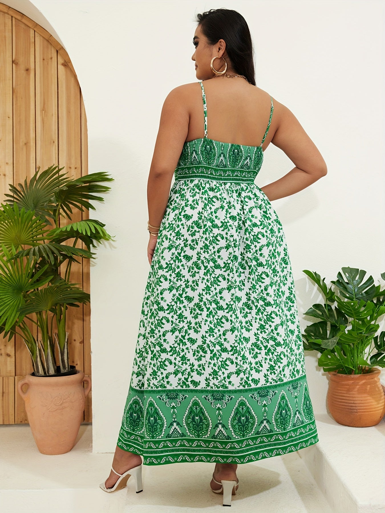 Boho Floral Maxi Cami Dress