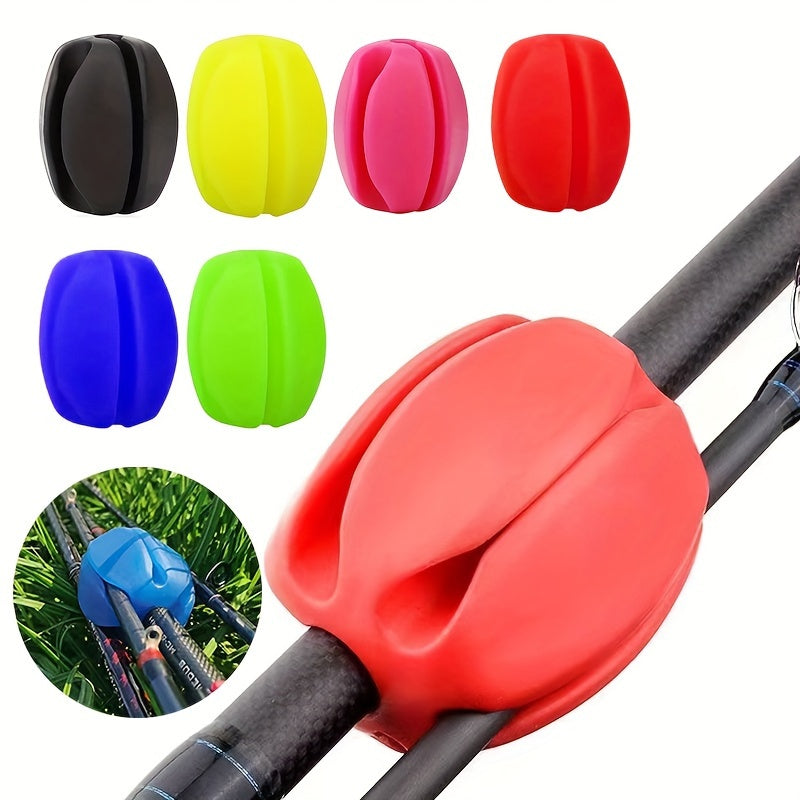 2pcs Fishing Rod Fixers Spherical Rod Holder Straps Outdoor Fishing Accessories