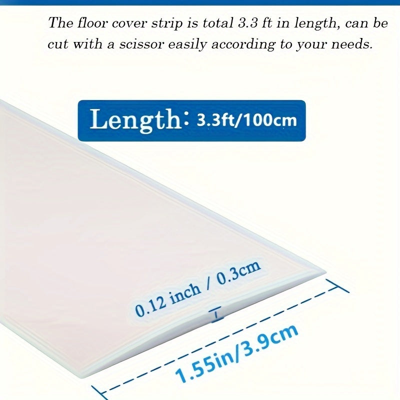 100 Laminate Floor Separator for Floor Gaps and Carpet Thresholds Strips