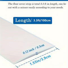 100 Laminate Floor Separator for Floor Gaps and Carpet Thresholds Strips