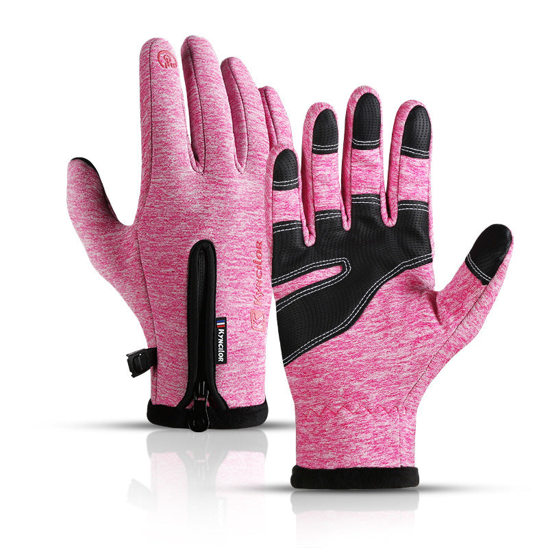 Winter Warm Windproof Non-slip Lleece Ski Gloves