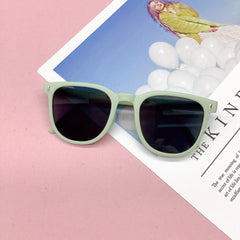 Girl's Square Large Frame Sunglasses for Outdoor Travel
