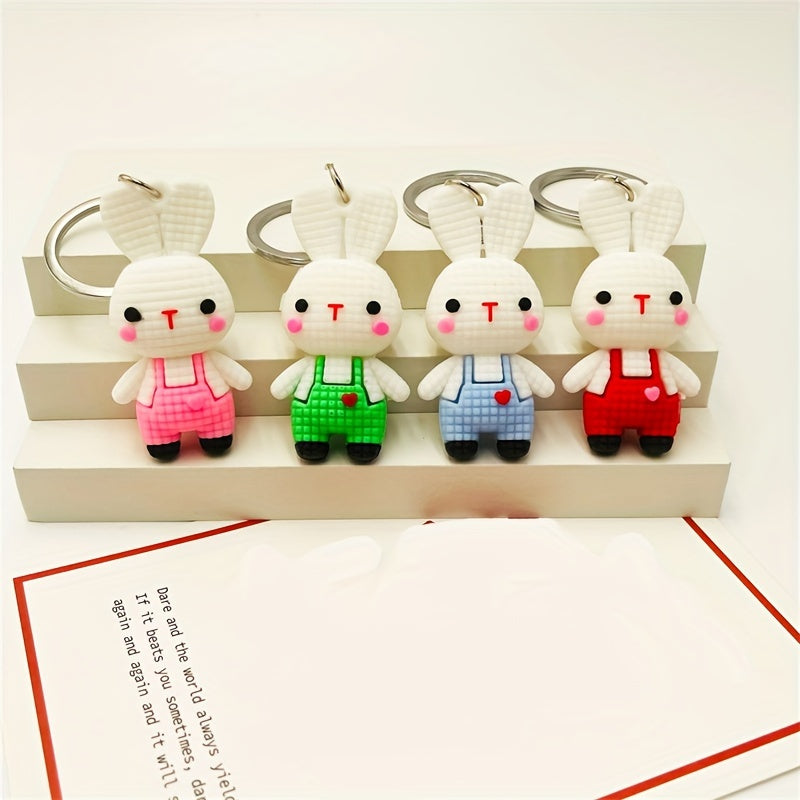 Cartoon Rabbit Keychain Bunny Doll Key Chain Bag Charm Pendant Gift