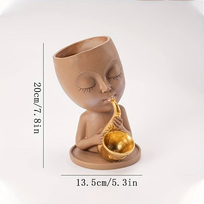 Resin Creative Vase for Stylish Home Decor