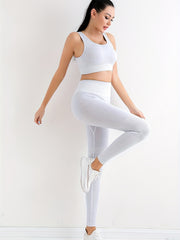 High Stretch Seamless Yoga Set with High Waist Activewear