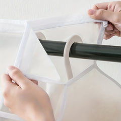 1pc Dust Cover Bag with Zipper for Clothes Storage