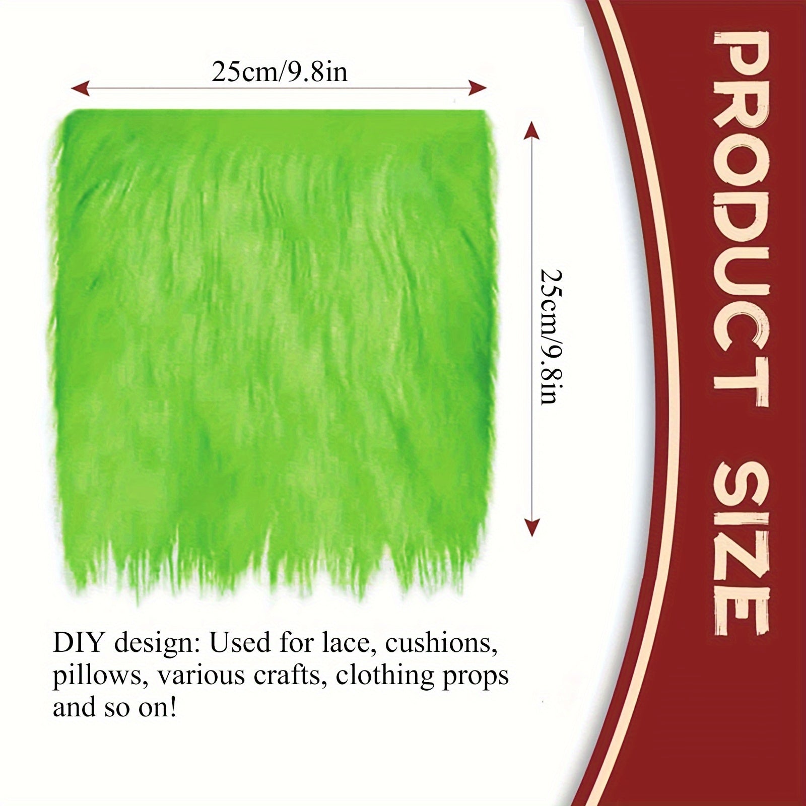 Faux Fur Fabric Doll Beard for Fursuit Cosplay Costume Dwarf Craft