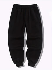 Men's Loose Fit Joggers Casual Stretch Knit Fabric Sweatpants Tapered Pants