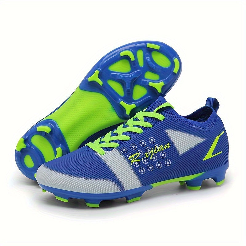 XJIAN Boy's Non Slip Football Cleat With Spikes - Outdoor Soccer Shoes
