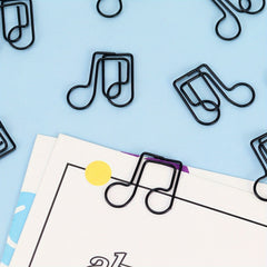 20pcs Music Note Paper Clip for Office and School Use