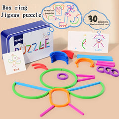 Educational Puzzle Blocks Alphabet Matching Game